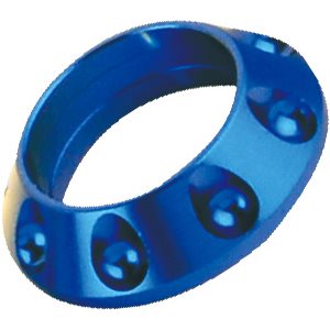 Aluminum Winding Check w / cut out .335 I.D. - Cobalt Blue