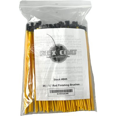 Bulk Package of 85-1 / 4" Brushes (Yellow)