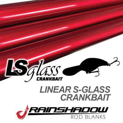 Revelation S-Glass Crankbait 6' 3" 1pc Med-Hvy - Metallic Red