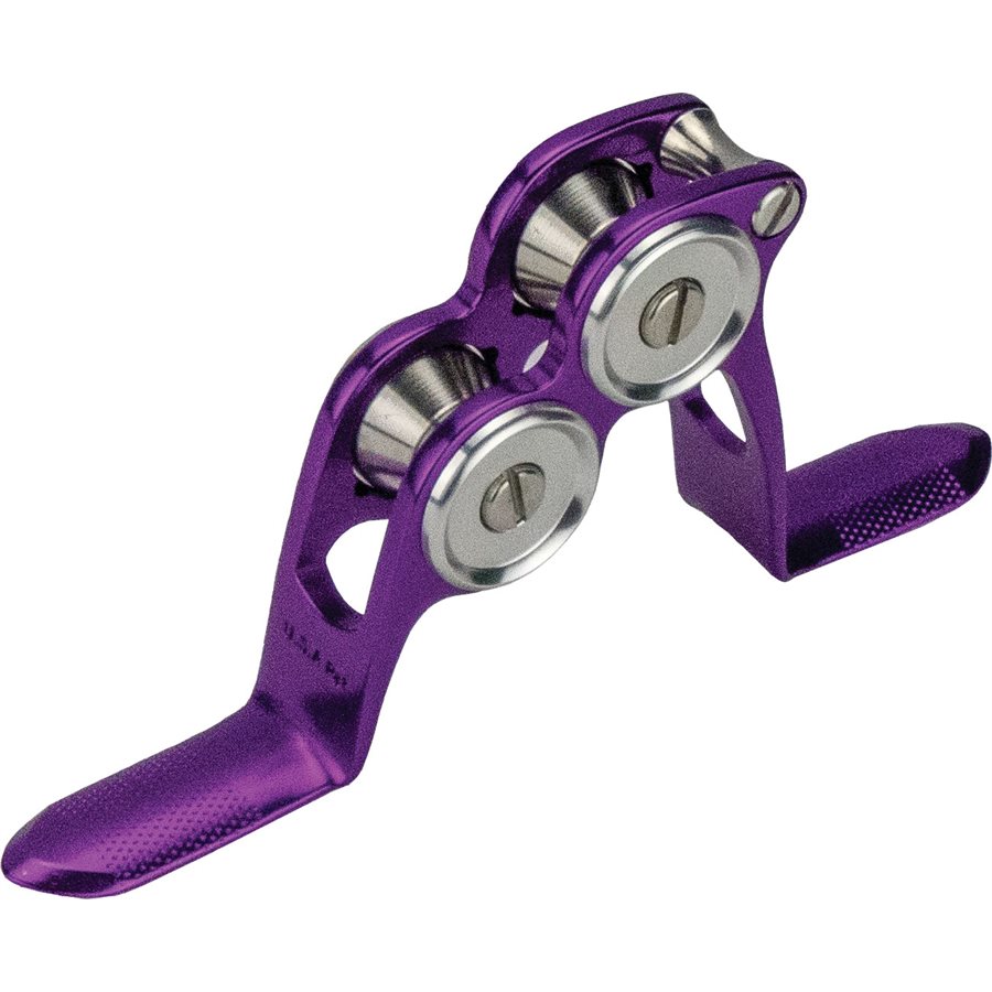 Roller Gde w / o ball bearing Low Profile -Purple w / Slvr cover & Rlr
