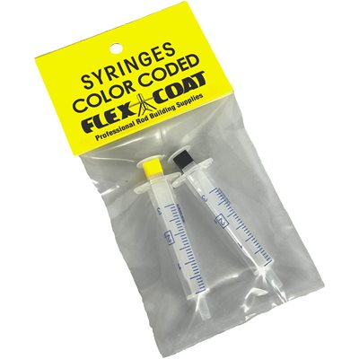 Set of 2 Color Coded 3cc Syringes