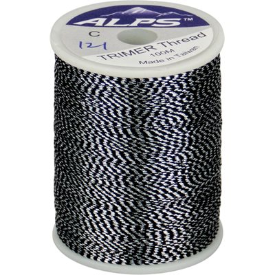 Trimmer thread size C small spool - silver / black